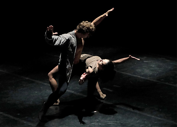 Members of Royal Danish Ballet (Copenhagen, Denmark) performing Unravel. Choreography by Kristian Lever. Photo by Nuno Catharina Pedersen.